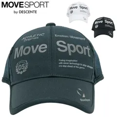 デサント ムーブスポーツ 帽子 メンズ レディース MOVESPORT by DESCENTE バックメッシュキャップ 抗菌・防臭加工  スポーツキャップ 男女兼用 大人 トレーニング ランニング ゴルフ  熱中症対策  /ST6SCP01U