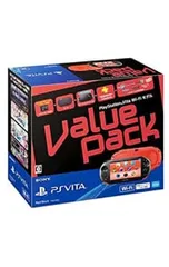 その他／【良】PlayStation Vita本体 Wi-Fiモデル レッド/ブラック バリューパック