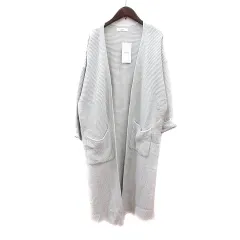 フィフス fifth カーディガン ニット ロング M グレー /MN