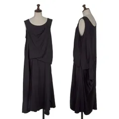 d*3様 ★ヨウジヤマモト ノアール★レーヨン ドレス ワンピース ジレ 2026年最新】Yohji Yamamoto カラー：ブラック系 レディース