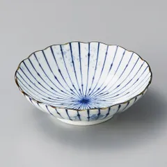 吹き墨十草５５浅鉢