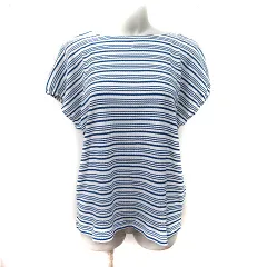 ユナイテッドアローズ A DAY IN THE LIFE UNITED ARROWS カットソー ボーダー 半袖 白 ホワイト 紺 ネイビー /YI