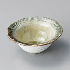 均窯グリーンストライプ３.６小鉢