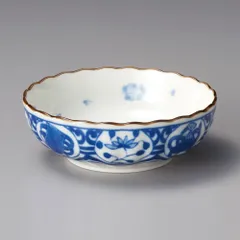 新染付間取花小鉢