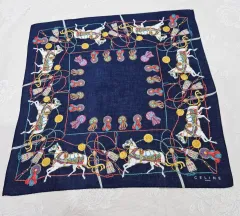 CELINE ヴィンテージ コットン ハンカチ