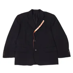 コムデギャルソンオムプリュスCOMME des GARCONS HOMME PLUS エスニックテープ切替ウールギャバジャケット 紺S