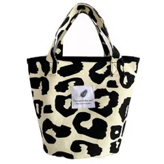 [WiViVi] トートバッグ レディース キャンバス 丈夫な厚手素材 レオパード柄 とーとばっく レディース 大容量 手提げバッグ トートバック キャンバストート tote bag 大きな布バッグ 帆布（スモール）