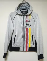 DIESEL 55DSL ディーゼル エンブロイダリー フーデッド ジップアップ ジャケット メンズ M