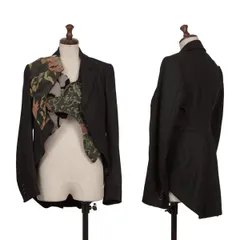 コムデギャルソンCOMME des GARCONS マルチパターン切替ウールジャケット 黒他XS