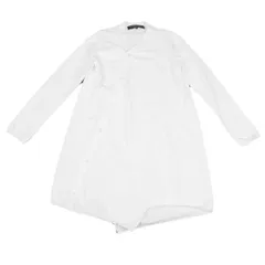 コムデギャルソン オムプリュスCOMME des GARCONS HOMME PLUS  ポリ斜行デザインロングニットカーディガン オフM