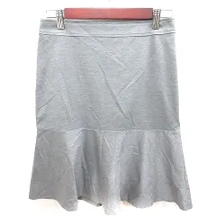アンタイトル UNTITLED スカート フレア ひざ丈 2 グレー /RT