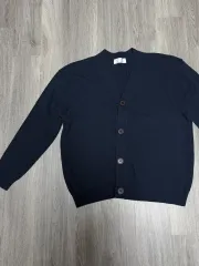 メンズ ニット カーディガン ネイビー