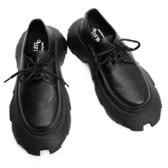 コムデギャルソン×フィレオCOMME des GARCONS×PHILEO ダービーシューズ 黒39(25cm位)のサムネイル