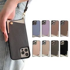 Iphone11 pro IphoneX IphoneXS スマホケース ショルダー タイプ 携帯ケース 背面カード収納 肩掛け 斜めかけ カード収納 背面ポケット 財布付き マグネットなし 背面手帳型 ショルダーストラップ付き アイフォン11 プロ