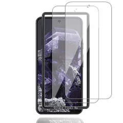 Wigsii 対応 Google Pixel 8A 用 ガラスフィルム 【 高 品質 日本AGC旭硝子素材製】 ピクセル8A ガラスフィルム 2枚 【 硬度9H 強化ガラス 】 Pixel 8A 保護フィルム 衝撃吸収 飛散防止 高透過率 指紋防止 撥水撥油