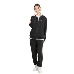 新品 【FILA/フィラ】WEB限定 別注 ワンポイント 筆記体刺繍 ライン入り ジャージ セットアップ ジップアップパーカー ジョガーパンツFL1960