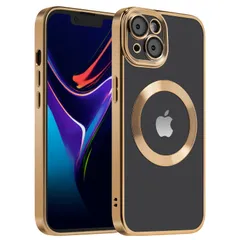 iPhone14 ケース MagSafe対応 2023新型 iPhone 14用 ケース耐衝撃 米軍MIL規格 アイフォン14用 指紋防止 黄変なし 耐久性 iPhone 14 カバー 磁気ケース6.1インチ ワイアレス充電対応 (ゴールド)