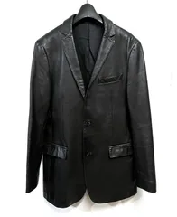 BURBERRY BLACK LABEL｜バーバリーブラックレーベル  ラムレザー テーラードジャケット