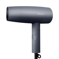即納：SALONIA サロニア スピーディーイオン ドライヤー 大風量 速乾 軽量 マイナスイオン ヘアドライヤー SL-013AGR グレー【Amazon.co.jp限定】 1