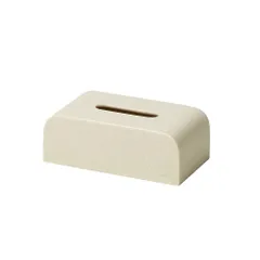 ideaco(イデアコ) ソフトパック 袋 専用 ティッシュボックス 幅22奥行12高さ8cm Tissue Case SP stone sand white (ティッシュケース エスピー ストーンサンドホワイト)