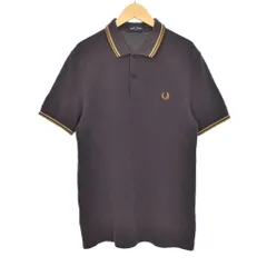 フレッドペリー FRED PERRY ポロシャツ 半袖 ロゴ M グレー M3600