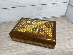昭和レトロ アンティーク 箱根寄木細工 伝統工芸品 小物入れ - メルカリ