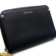 Paul Smith ポールスミス　コインケース　小銭入れ　レザー　ラウンドファスナー　ブラック　フラグメント