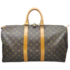 【中古】LOUIS VUITTON ルイヴィトン　キーポル・バンドリエール45　モノグラム M41428 VL8904 ボストンバッグ 旅行用 大容量 ルイ ヴィトン ブラウン メンズ レディース 【ブランドギャラリー東心斎橋店】