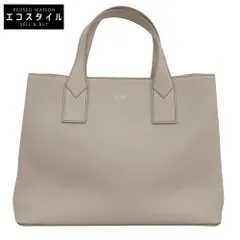 Max Mara マックスマーラ レザー Mロゴ ハンドバッグ レディース ベージュ系