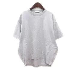 ジャーナルスタンダード JOURNAL STANDARD カットソー Tシャツ クルーネック 半袖 F ライトグレー /MN