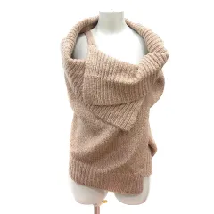 ガリャルダガランテ GALLARDAGALANTE ニット セーター オフタートル ノースリーブ F ベージュ /MN