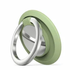 スマホリング ホールドリング マグネット対応 スマホリングホルダー 薄型 360度度回転式 スタンド機能 亜鉛合金製 角度調整可能 落下防止 携帯リング iPad/iPhone/Android 全機種対応 車載ホルダー対応(グリーン)