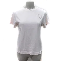 ナイスクラップ NICE CLAUP Tシャツ カットソー 半袖 刺繍 F ピンクベージュ /YI