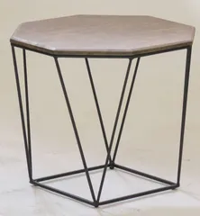 ♪天然木 八角形 サイドテーブル ［直径46cm］　　　　ナイトテーブル ミニテーブル サブテーブル センターテーブル カフェテーブル