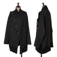 04aw YohjiYamamoto femme ウールギャバスリーブレスコート - メルカリ
