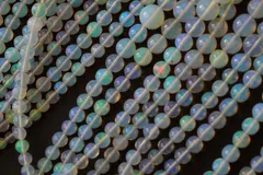 【遊色バッチリ】エチオピアンオパール　スムース　ラウンド　Mサイズ