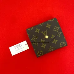 極 美品 LOUIS VUITTON ルイヴィトン ポルトモネ ビエ カルト クレディ モノグラム レザー 本革 二つ折り 財布 ウォレット ブラウン 95409