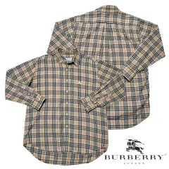 (M) バーバリー チェックシャツ ヴィンテージ バーバリーシャツ ノヴァチェック