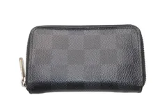 LOUIS VUITTON ルイヴィトン ジッピーコインパース ダミエグラフィット N63076 フランス製 PVC ブラック シルバー 美品 中古 4b011565