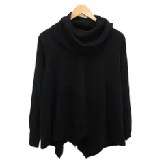 サクラ SACRA ニット セーター タートルネック 黒 ブラック 38 約M ■YHS12