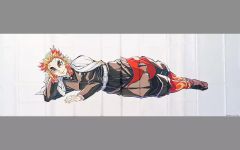 煉獄杏寿郎 寝そべり 布ポスター - メルカリ