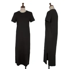 セオリーTheory コットン天竺半袖ワンピース 黒S