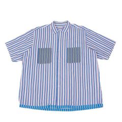 MIN-NANO】Oversized Stripe Shirt - メルカリ