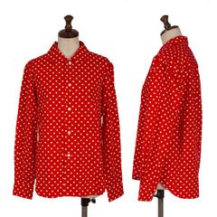 美品】COMME des GARCONS GIRL 丸襟ドットブラウス - メルカリ