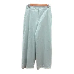 グリーンレーベルリラクシング ユナイテッドアローズ green label relaxing ストレートパンツ 36 S 青緑 ミントグリーン /MN