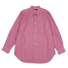 コムデギャルソン オムCOMME des GARCONS HOMME 染色加工ストライプシャツ 赤SS