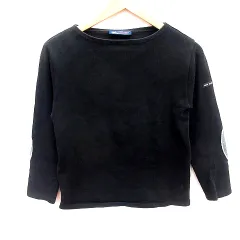 セントジェームス SAINT JAMES ニット カットソー ボートネック 長袖 XS 黒 ブラック /RT