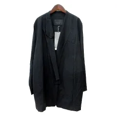 カイリータンカス KAYLEE TANKUS コート ロング シングル 総裏地 ウール M 黒 ブラック /MN
