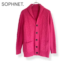 SOPHNET. ソフネット ピンク メンズ トップス カーディガン ケーブルニット 【Sサイズ】966KZのサムネイル