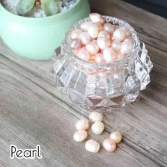 天然 真珠 パール オルゴナイト 10g 穴なし インテリア ハーバリウム ハンドメイド 浄化 インテリア さざれ石 赤 黄橙 Pasmii